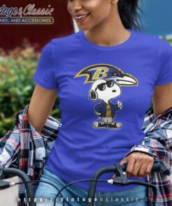 Snoopy Joe Cool To Be The Baltimore Ravens Women TShirt