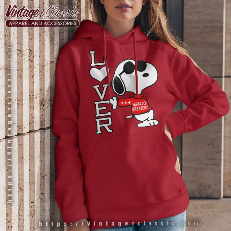 Snoopy Joe Cool Worlds Greatest Lover Hoodie Snoopy Joe Cool Worlds Greatest Lover Hoodie