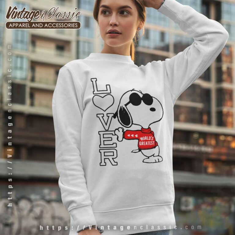 Snoopy Joe Cool Worlds Greatest Lover Sweatshirt Snoopy Joe Cool Worlds Greatest Lover Sweatshirt