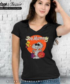 Snoopy Joe Mummy Halloween V Neck TShirt
