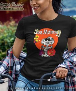Snoopy Joe Mummy Halloween Women TShirt