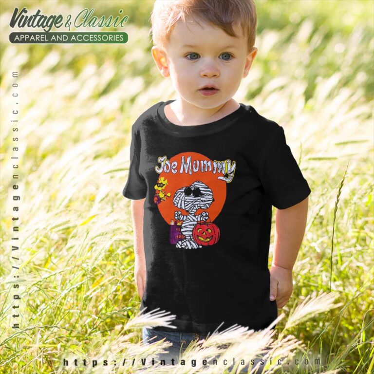 Snoopy Joe Mummy Halloween kids Tshirt Snoopy Joe Mummy Halloween kids Tshirt