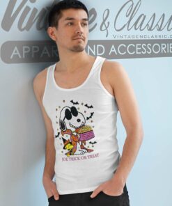 Snoopy Joe Trick Or Treat Halloween Tank Top Racerback