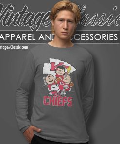 Snoopy Kansas City Chiefs Champion The Peanuts Characters Long Sleeve Tee 1