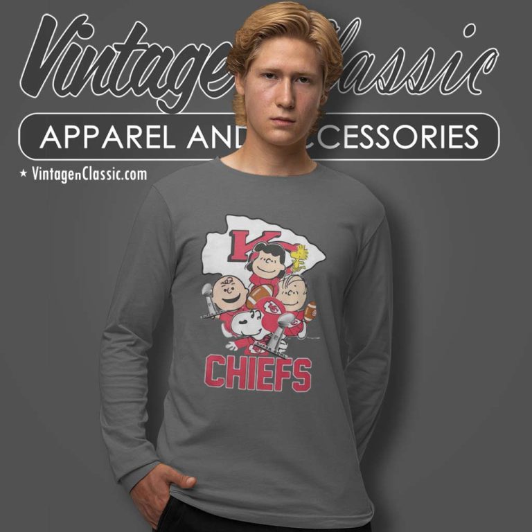 Snoopy Kansas City Chiefs Champion The Peanuts Characters Long Sleeve Tee 1 Snoopy Kansas City Chiefs Champion The Peanuts Characters Long Sleeve Tee 1