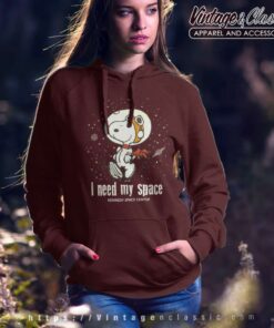 Snoopy Kennedy Space Center I Need My Space Hoodie