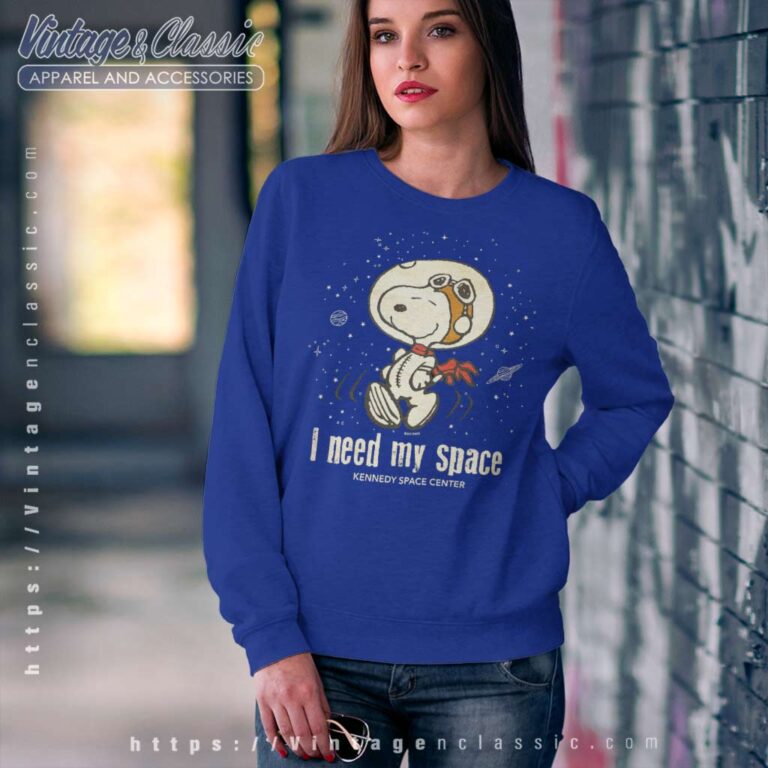 Snoopy Kennedy Space Center I Need My Space Sweatshirt Snoopy Kennedy Space Center I Need My Space Sweatshirt