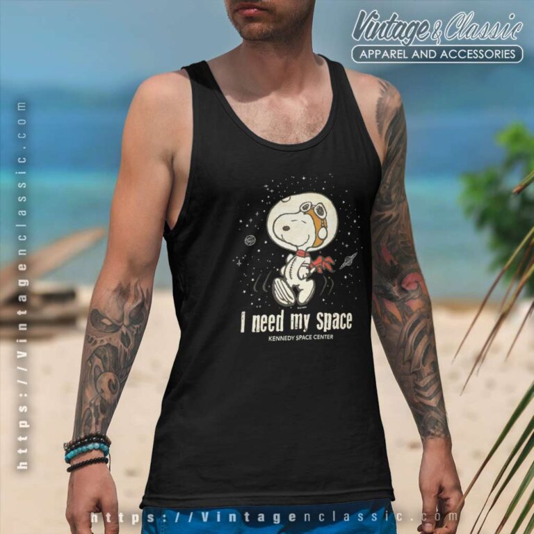 Snoopy Kennedy Space Center I Need My Space Tank Top Racerback Snoopy Kennedy Space Center I Need My Space Tank Top Racerback