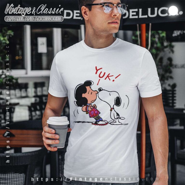 Snoopy Kissing Lucy Yuk Cute T Shirt Snoopy Kissing Lucy Yuk Cute T Shirt