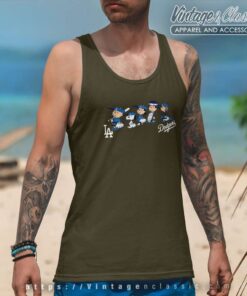 Snoopy La Dodgers Nba Baseball Snoopy La Dodgers Nba Baseball Snoopy La Dodgers Nba Baseball Tank Top Racerback