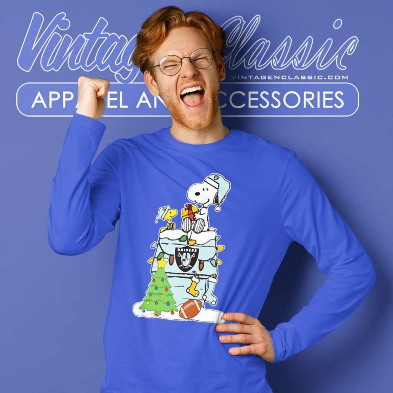 Snoopy Las Vegas Raiders Christmas Long Sleeve Tee Snoopy Las Vegas Raiders Christmas Long Sleeve Tee