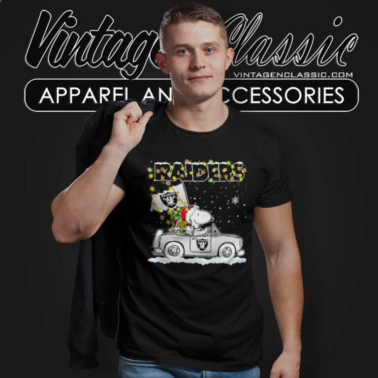 Snoopy Las Vegas Raiders Driver Car Christmas T Shirt Snoopy Las Vegas Raiders Driver Car Christmas T Shirt