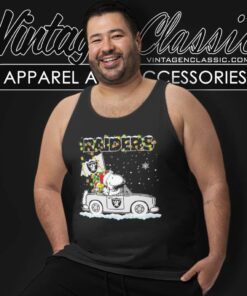 Snoopy Las Vegas Raiders Driver Car Christmas Tank Top Racerback