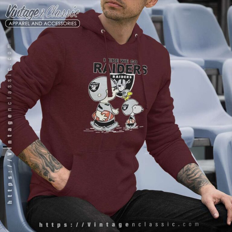 Snoopy Las Vegas Raiders Here We Go Oakland Raiders Hoodie Snoopy Las Vegas Raiders Here We Go Oakland Raiders Hoodie