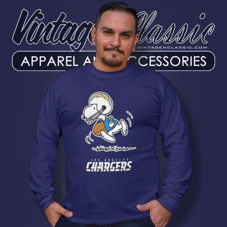 Snoopy Los Angeles Chargers Nfl Long Sleeve Tee 1 Snoopy Los Angeles Chargers Nfl Long Sleeve Tee 1