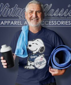 Snoopy Los Angeles Dodgers V Neck TShirt