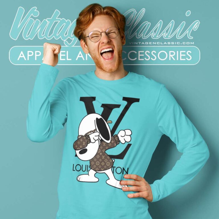 Louis Vuitton Snoopy Dog Dabbing Long Sleeve Tee Louis Vuitton Snoopy Dog Dabbing Long Sleeve Tee