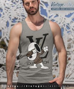 Louis Vuitton Snoopy Dog Dabbing Tank Top Racerback