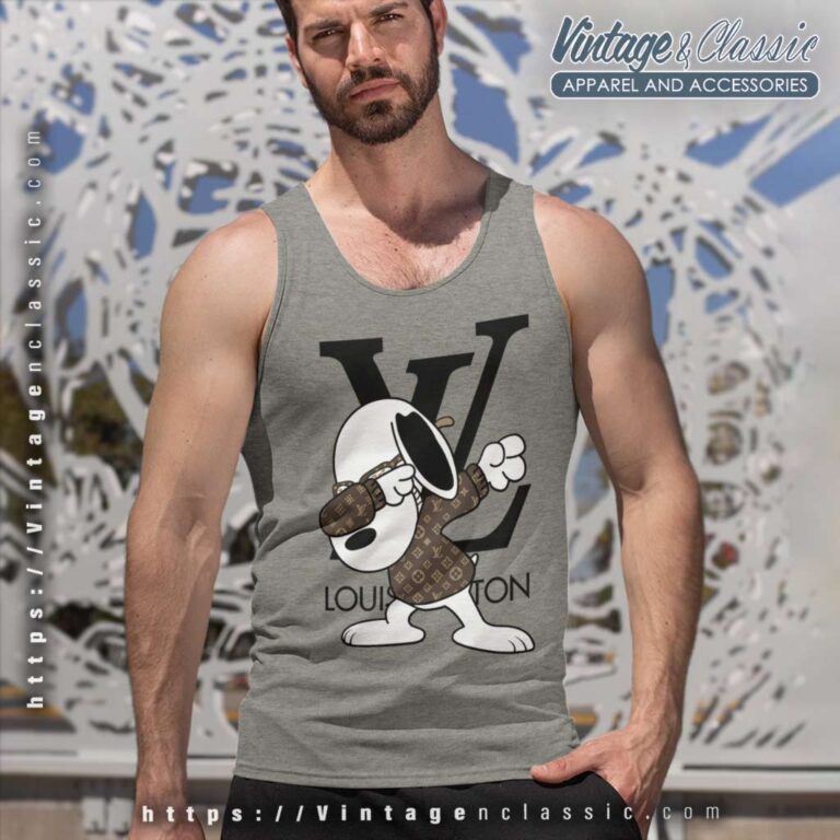 Louis Vuitton Snoopy Dog Dabbing Tank Top Racerback Louis Vuitton Snoopy Dog Dabbing Tank Top Racerback