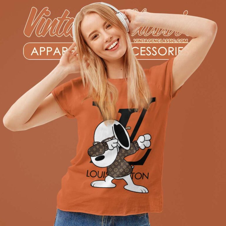 Louis Vuitton Snoopy Dog Dabbing Women TShirt Louis Vuitton Snoopy Dog Dabbing Women TShirt