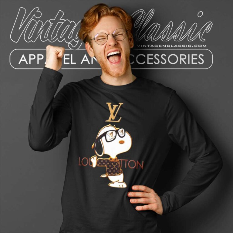 Snoopy Louis Vuitton Joe Cool Long Sleeve Tee Snoopy Louis Vuitton Joe Cool Long Sleeve Tee