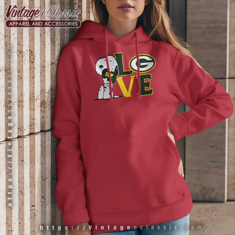 Snoopy Love Green Bay Packers Hoodie Snoopy Love Green Bay Packers Hoodie