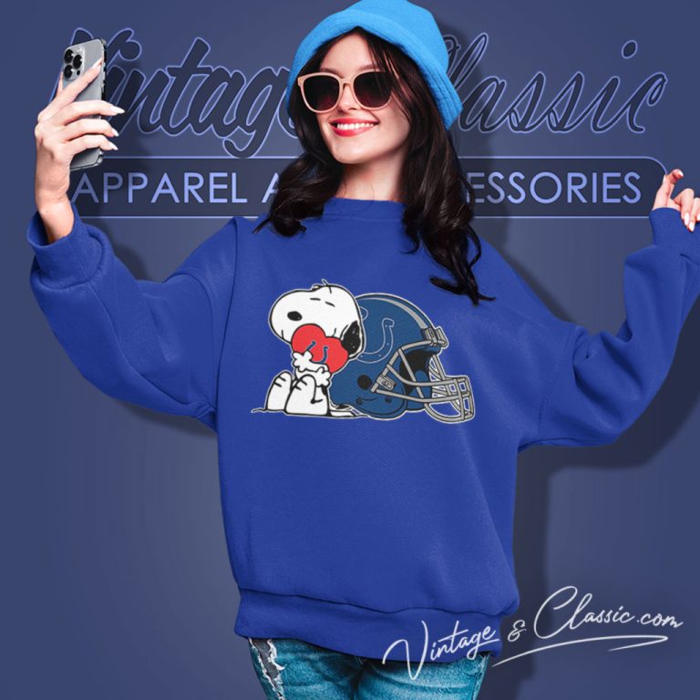 Snoopy Love Indianapolis Colts Sweatshirt Snoopy Love Indianapolis Colts Sweatshirt