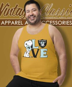 Snoopy Love Las Vegas Raiders Tank Top Racerback