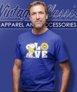Snoopy Love Michigan Wolverines Shirt 4 Snoopy Love Michigan Wolverines T Shirt