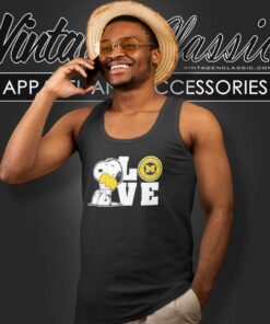 Snoopy Love Michigan Wolverines Shirt 5 Snoopy Love Michigan Wolverines Tank Top Racerback
