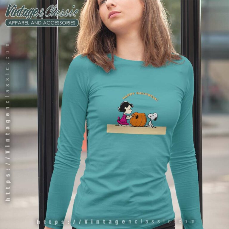 Snoopy Lucy Halloween Peanuts Long Sleeve Tee Snoopy Lucy Halloween Peanuts Long Sleeve Tee
