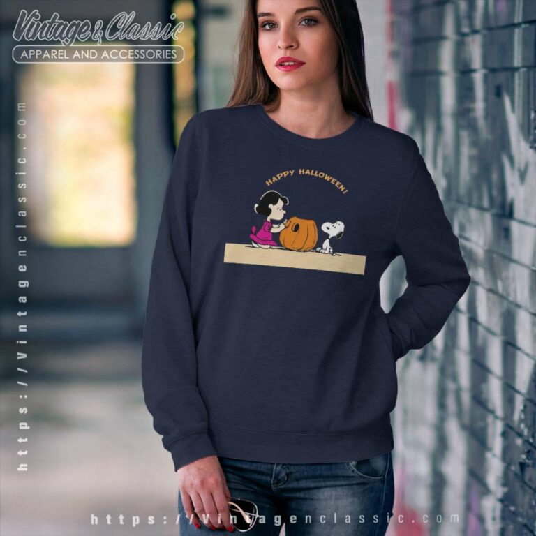 Snoopy Lucy Halloween Peanuts Sweatshirt Snoopy Lucy Halloween Peanuts Sweatshirt