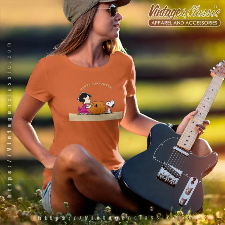Snoopy Lucy Halloween Peanuts Women TShirt Snoopy Lucy Halloween Peanuts Women TShirt