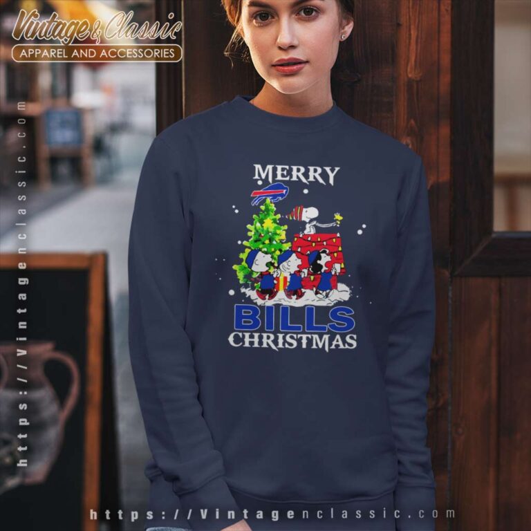 Snoopy Merry Buffalo Bills Christmas Sweatshirt Snoopy Merry Buffalo Bills Christmas Sweatshirt