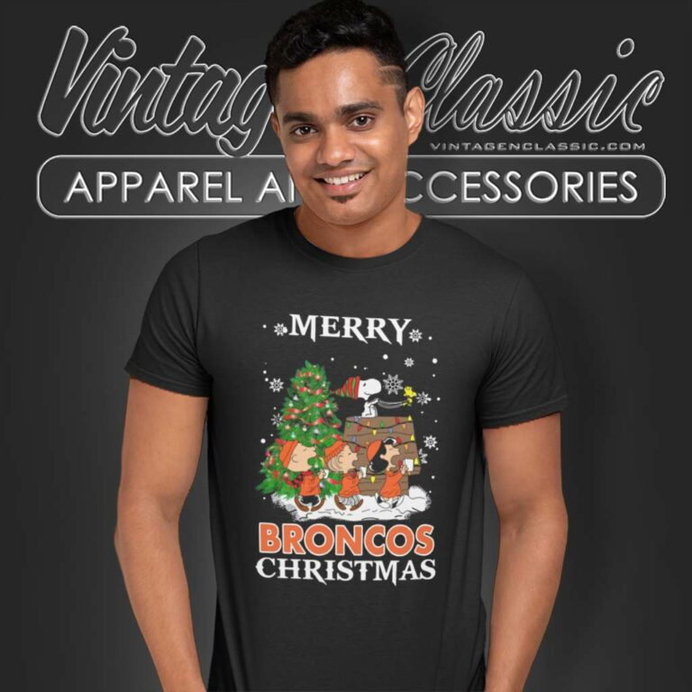 Snoopy Merry Denver Broncos Christmas Nfl T Shirt Snoopy Merry Denver Broncos Christmas Nfl T Shirt