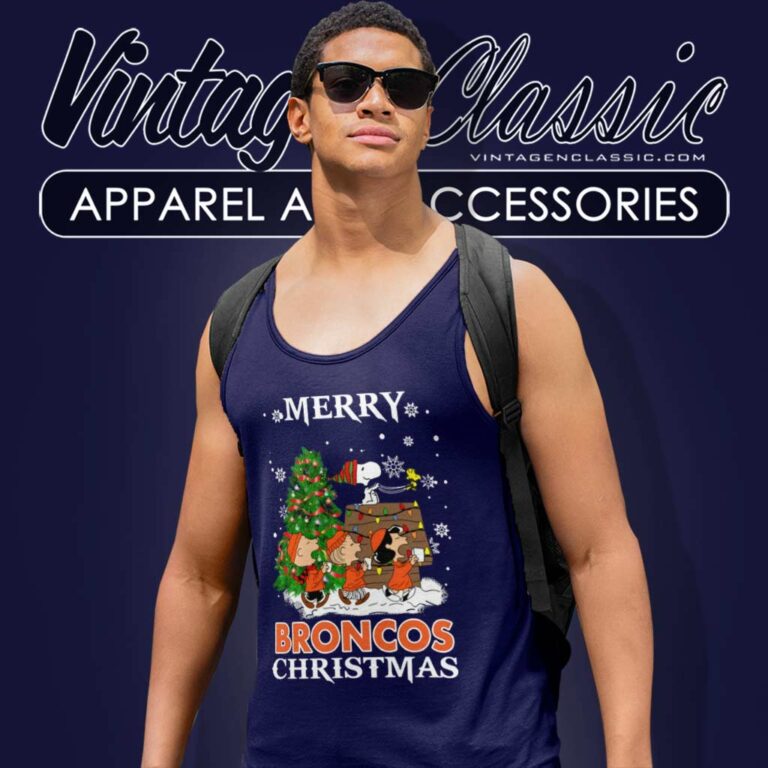 Snoopy Merry Denver Broncos Christmas Nfl Tank Top Racerback Snoopy Merry Denver Broncos Christmas Nfl Tank Top Racerback