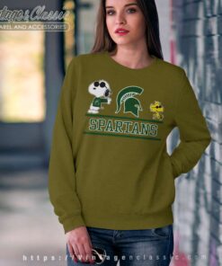 Snoopy Michigan State Spartans Sweatshirt