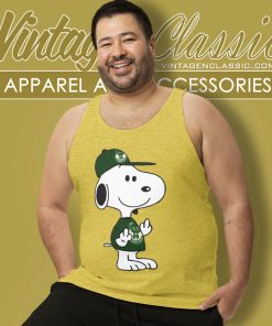Snoopy Milwaukee Bucks Nba Double Middle Fingers Fck You Tank Top Racerback