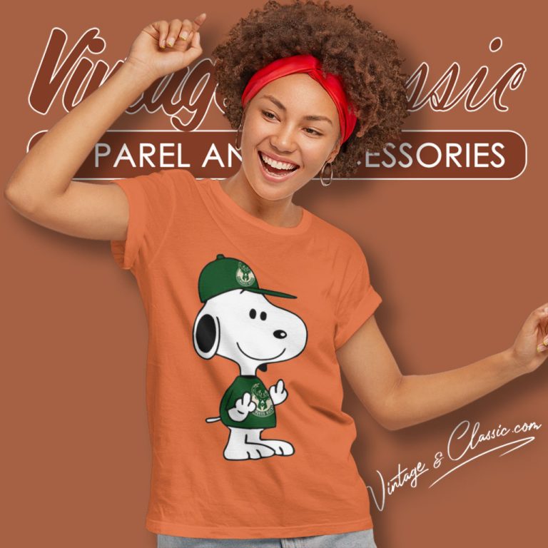 Snoopy Milwaukee Bucks Nba Double Middle Fingers Fck You Women T Shirt Snoopy Milwaukee Bucks Nba Double Middle Fingers Fck You Women T Shirt