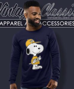 Snoopy Nashville Predators Nhl Double Middle Fingers Fck You Long Sleeve Tee