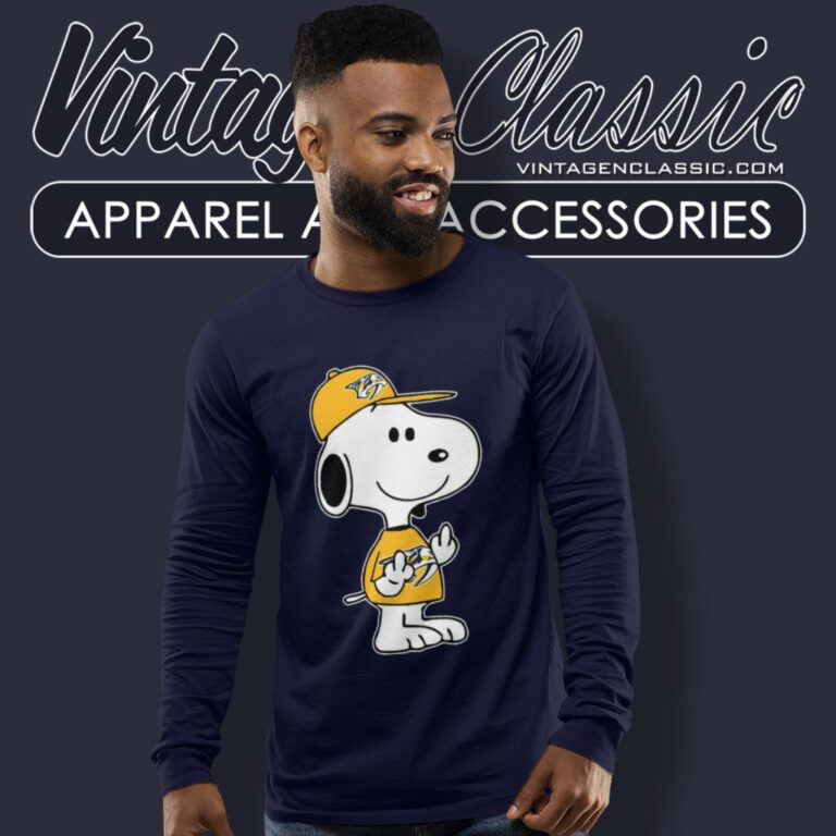 Snoopy Nashville Predators Nhl Double Middle Fingers Fck You Long Sleeve Tee Snoopy Nashville Predators Nhl Double Middle Fingers Fck You Long Sleeve Tee