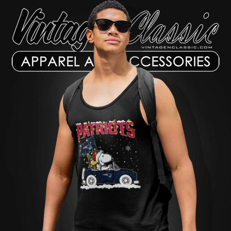 Snoopy New England Patriots Driver Car Christmas Tank Top Racerback Snoopy New England Patriots Driver Car Christmas Tank Top Racerback