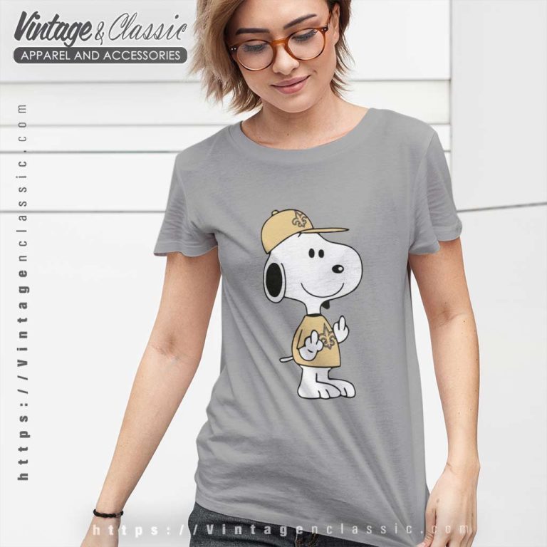 Snoopy New Orleans Saints Women TShirt Snoopy New Orleans Saints Women TShirt