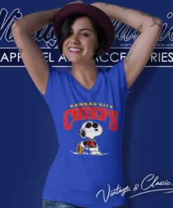 Snoopy Nfl Kansas City Chiefs V Neck TShirt