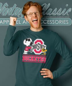 Snoopy Ohio State Buckeyes Long Sleeve Tee