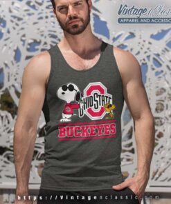Snoopy Ohio State Buckeyes Tank Top Racerback