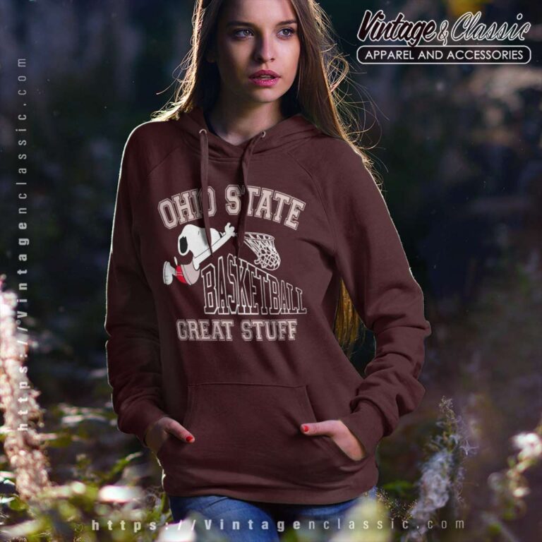 Snoopy Ohio State University Basketball Hoodie Snoopy Ohio State University Basketball Hoodie