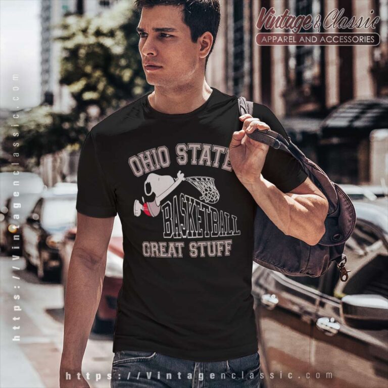 Snoopy Ohio State University Basketball T Shirt Snoopy Ohio State University Basketball T Shirt