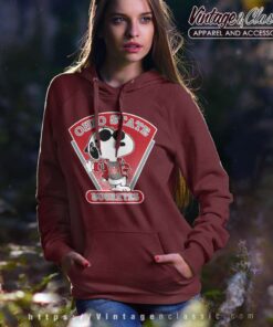 Snoopy Ohio State University Buckeyes Hoodie