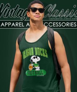 Snoopy Oregon Duck Football Tank Top Racerback